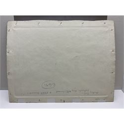 Frederic Stuart Richardson (Staithes Group 1855-1934): 'Hauling Timber above Gatcombe - Long Ashton' Somerset, set three watercolours signed in the margin, titled verso 21cm x 29cm (3) (mounted)