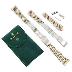 Rolex Jubilee yellow gold and stainless steel watch bracelet and one other Rolex Jubilee r...