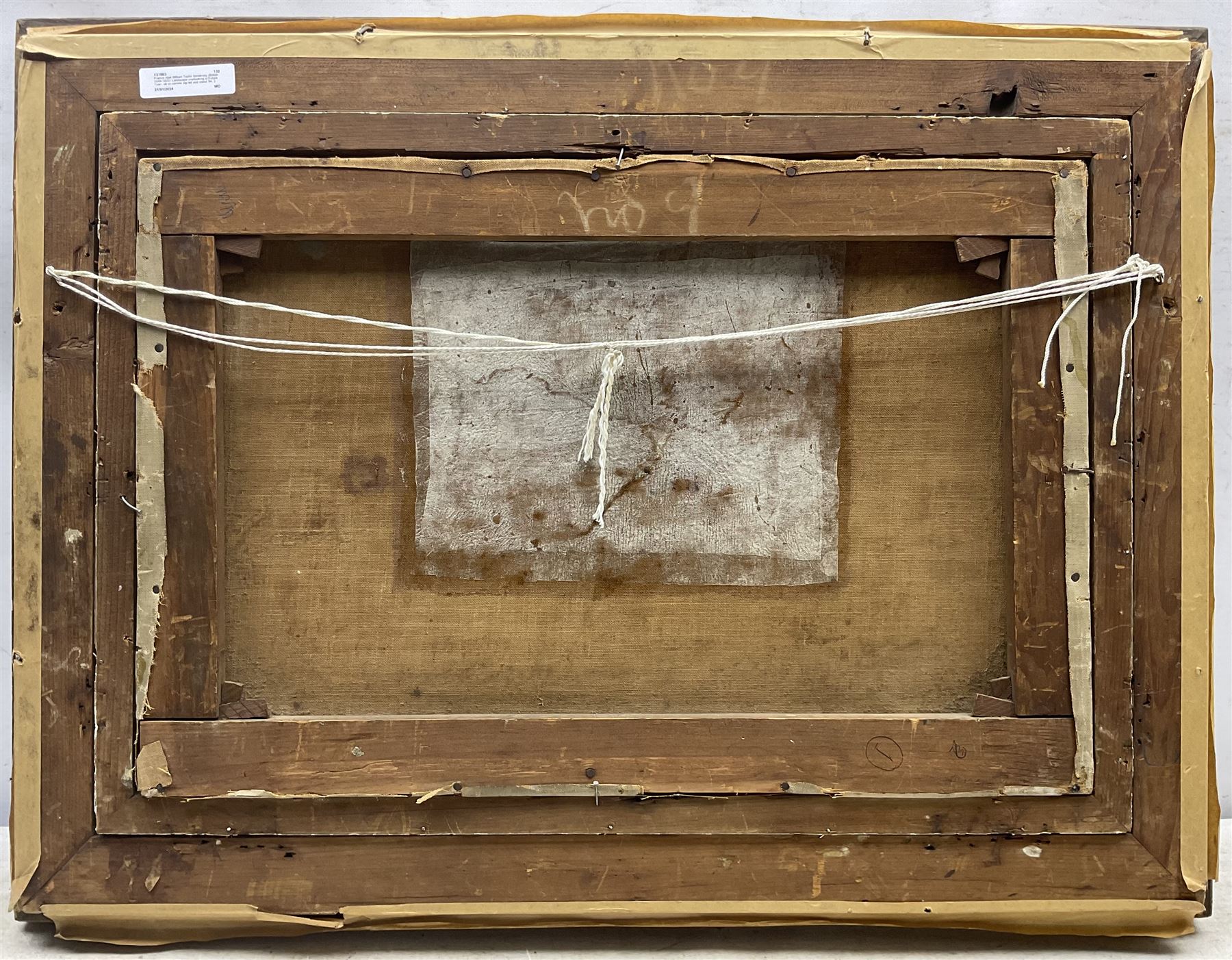 Francis Abel William Taylor Armstrong (British 1849-1920): Landscape overlooking a Distant Town, oil on canvas signed and dated '94, 34cm x 52cm