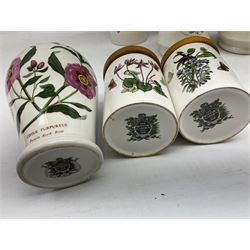 Quantity of Portmeirion The Botanic Garden pattern storage jars of various sizes, planters, vases etc (approx 47)  
