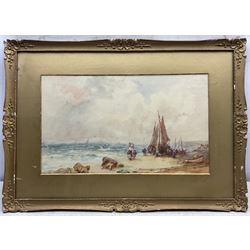 Frank Rousse (British fl.1897-1917): Returning Home with the Catch, pair watercolours signed 29cm x 49cm (2)