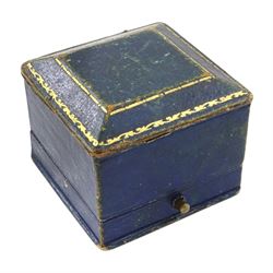 Late 19th / early 20th century platinum diamond ring, three old cut diamonds, in an openwork setting surrounded by further old cut diamonds, with pierced design shoulders, principal three diamonds total weight approx 1.45 carat, in a velvet and silk lined box by Selfridges