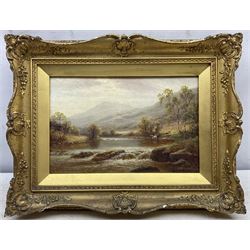 William Mellor (British 1851-1931): 'On the Llugwy - North Wales', oil on canvas signed, titled verso 19cm x 29cm