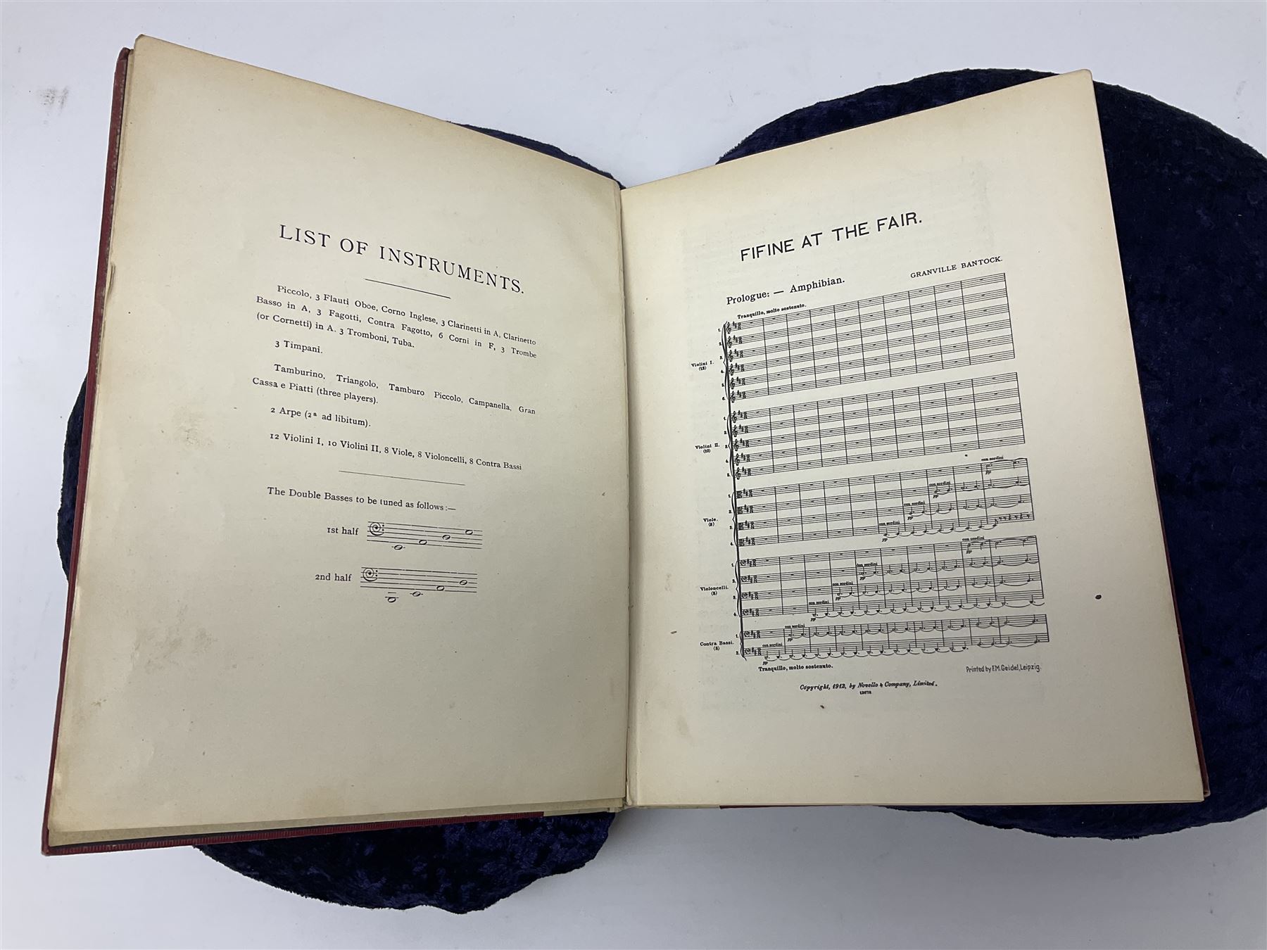 Granville Bantock, Fifine at the Fair (A Defence of Inconstancy) , signed by the composer
