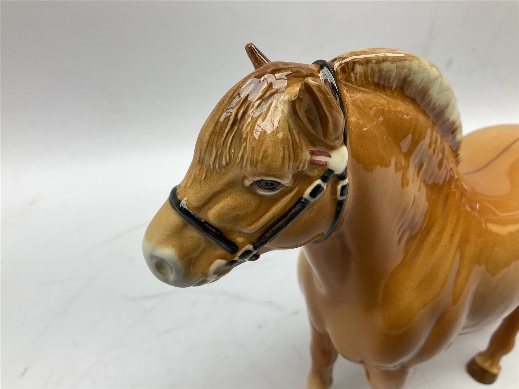 Beswick Norwegian Fjord Horse in Dun gloss, no. 2282, printed mark beneath, H16cm
