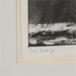 Norman Ackroyd (British 1938-): 'Tay Bridge', etching signed and dated '88 and numbered 36/45 in pencil 17cm x 20cm