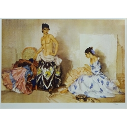  'Studio Accessories', limited edition chromolithograph No.537/850 after Sir William Russell Flint (Scottish 1880-1969) with blind stamp 40cm x 56cm  