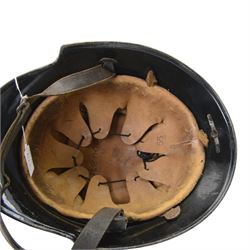 Third Reich M34 German fire helmet, with NSKK decal, complete with lining and chinstrap
