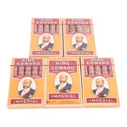 King Edward Imperial cigars, five packs sealed