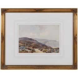 James Ulric Walmsley (British 1860-1954): Robin Hood's Bay from Ravenscar, watercolour signed 18cm x 26cm