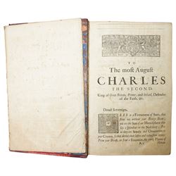 Guillim, John - 'Display of Heraldry'  5th edition, 1679 many plates, half calf, folio