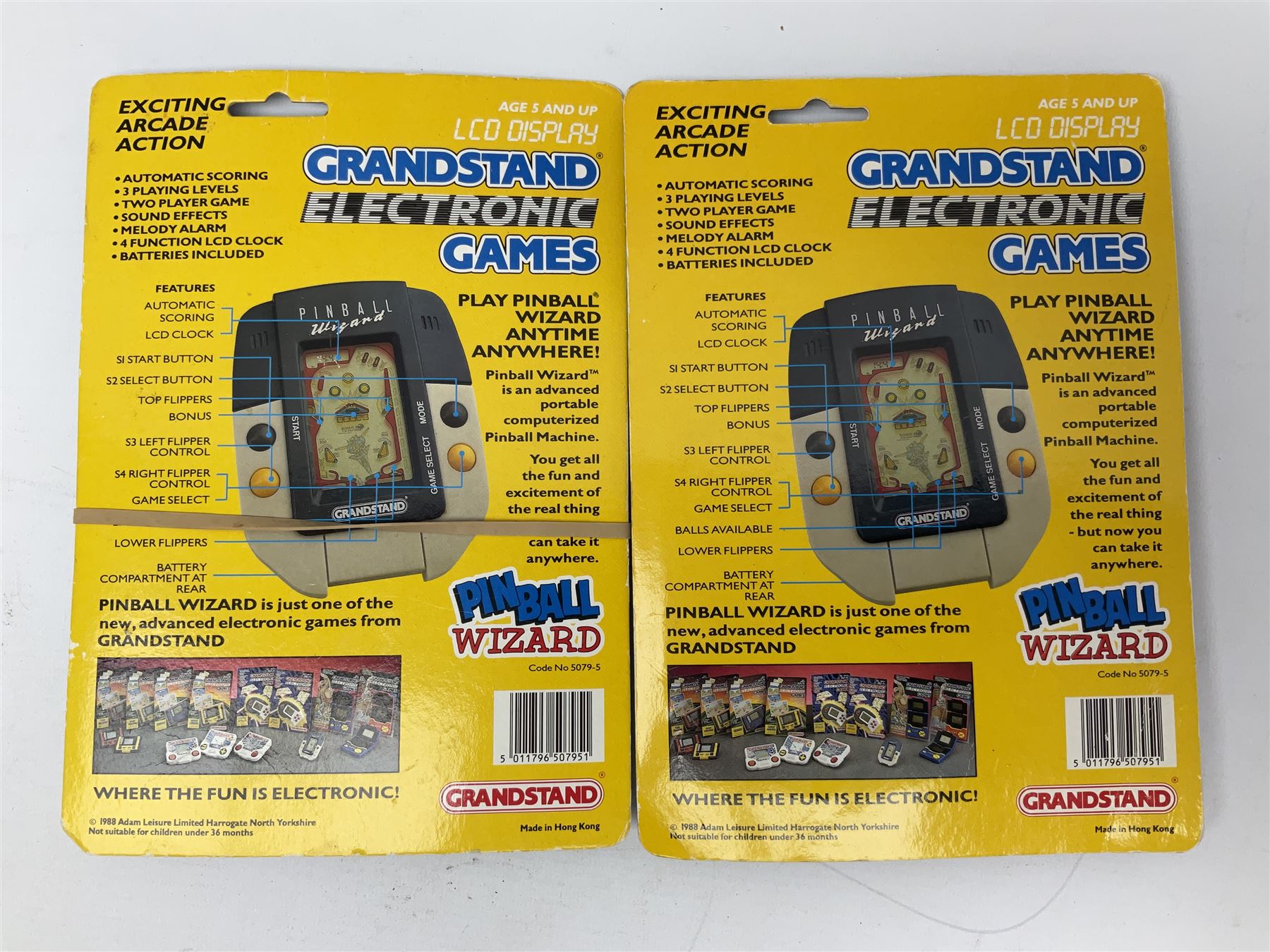 Collection of retro handheld games, including Nintendo Game & Watch ‘Snoopy Tennis’ (1982) and ‘Squish’ (1986) both with instruction booklets, Casio CG-600 ‘Star Invader’ with box, 3 in 1 LCD cartridge game including ‘Soccer’, ‘Invader’ and ‘Bomb Finder’ games, and two Grandstand ‘Pinball Wizard’ (1988) games, both with original boxes