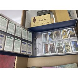 Large quantity of cigarette and tea cards, mostly in ring binders, with some loose examples, including History of Aviation, The Race into Space and Prehistoric Animals