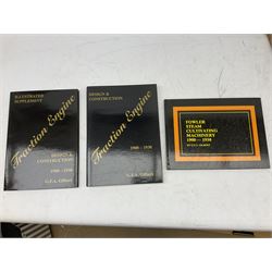 Locomotive Cyclopedia of American Practice (13th edition - 1947), compiled and edited for the American Railway Association, published and printed in the USA by Simmonds - Boardman Publishing Corporation, New York; three books on Traction Engines by G.F.A. Gilbert, two signed by the author; 'Mountain Moor and Loch' Illustrated by Pen & Pencil on the Route of the West Highland Railway; and a book on Doble Steam Cars (6)