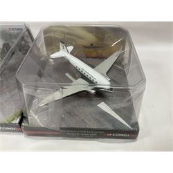 Corgi - five die-cast models of WW2 aircraft; and five models of warships; all boxed (10)