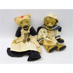  'Out of the Attic' Hero Collection mohair Teddy Bear, Florence and another 'Bears of Grace' (2)  