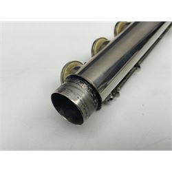 Lafleur three-piece flute, serial no.3357; in fitted carrying case