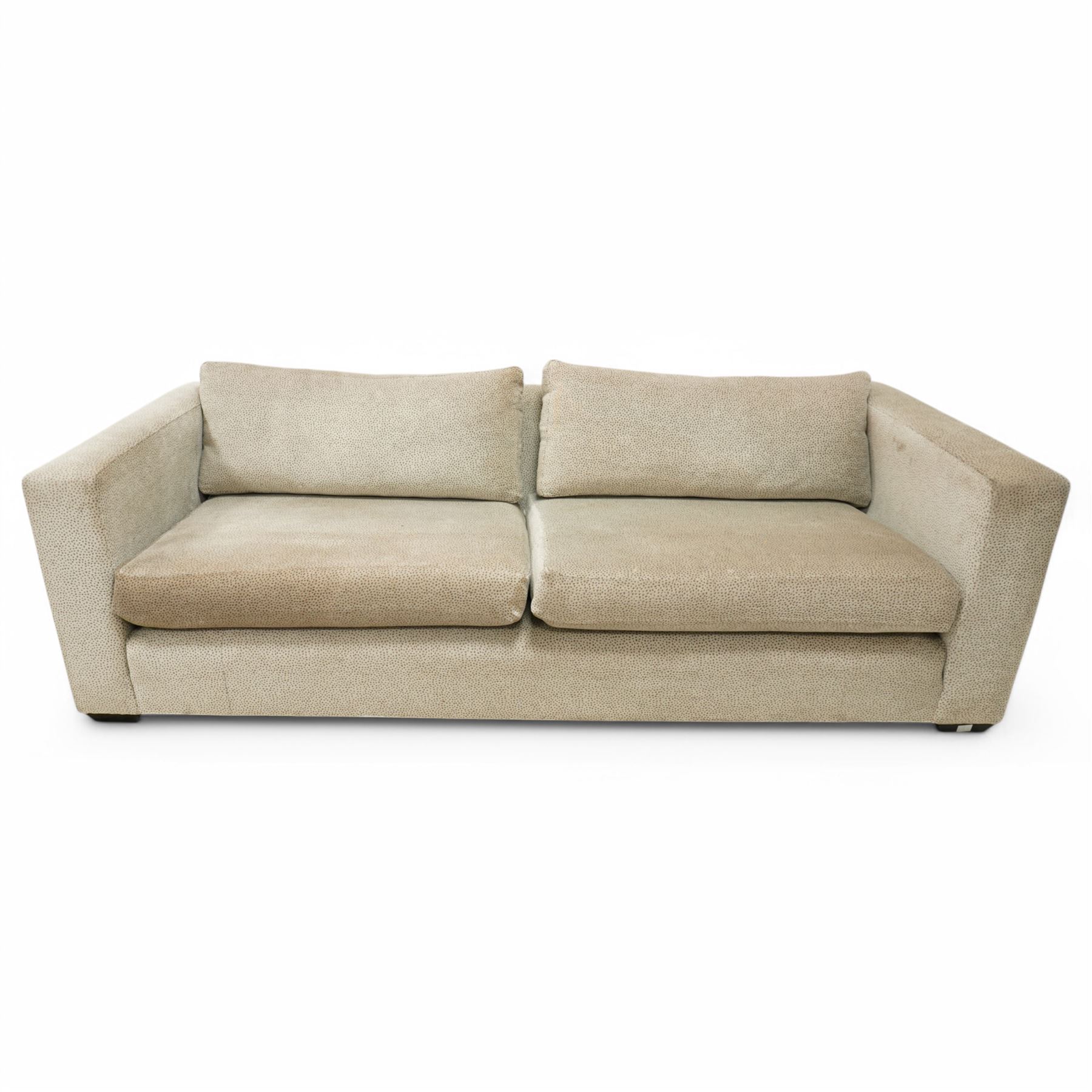 Sinclair Melson Ltd - contemporary bespoke three seat sofa, upholstered in Zimmer & Rohde fabric