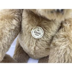 Three modern Steiff teddy bears - limited edition 'Teddy Bear 2003' No.3016/4000 H36cm; in original box with paperwork; 'Classic 1906 Teddy Bear' H51cm; and 'Classic 1920 Teddy Bear' H25cm; both with labels but unboxed (3)