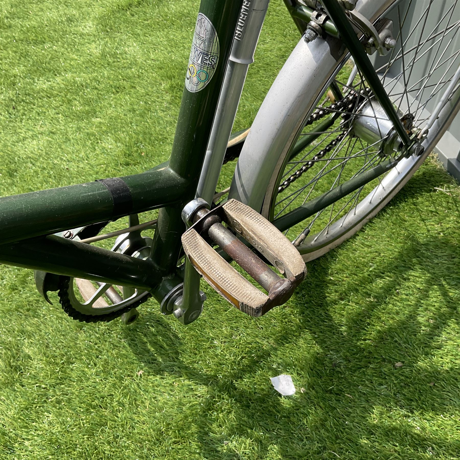 Dawes England vintage three speed folding bicycle together with Royal Enfield bicycle frame  - THIS LOT IS TO BE COLLECTED BY APPOINTMENT FROM DUGGLEBY STORAGE, GREAT HILL, EASTFIELD, SCARBOROUGH, YO11 3TX