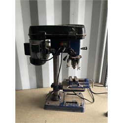 Einhell BT-BD 501 Pillar drill with Clarke 3 cast iron drill press vice and Stanley Bridges drill press - THIS LOT IS TO BE COLLECTED BY APPOINTMENT FROM DUGGLEBY STORAGE, GREAT HILL, EASTFIELD, SCARBOROUGH, YO11 3TX