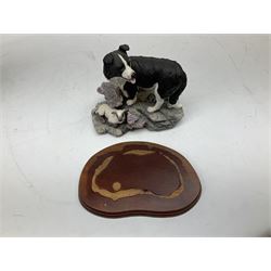 Two Border Fine Arts Figures, comprising Morning Feed from the James Herriot Study Collection, no A4067, and The Good Samaritan from the Border Collie Collection, no A6127