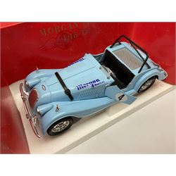 Polistil - four Tonka 1:16 scale models comprising Porsche 911 Cabriolet; MGA Twin Cam; Ferrari California; and Morgan Plus 8; and Polistil 1:18 scale  model Lamborghini Miura; all boxed (5)