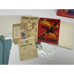 Great British and World stamps, including Queen Elizabeth II issues, first day covers, miniature sheets, Egypt, Finland, France, Greece, Honduras, Hungary, India, Italy, Poland etc, housed in various albums, folders and loose, in one box