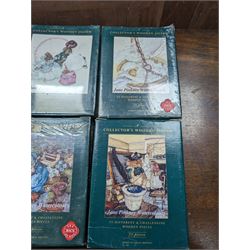 Chatsworth box easel, together with a Reeves table easel, collection of Wentworth jigsaw puzzles and two picnic baskets