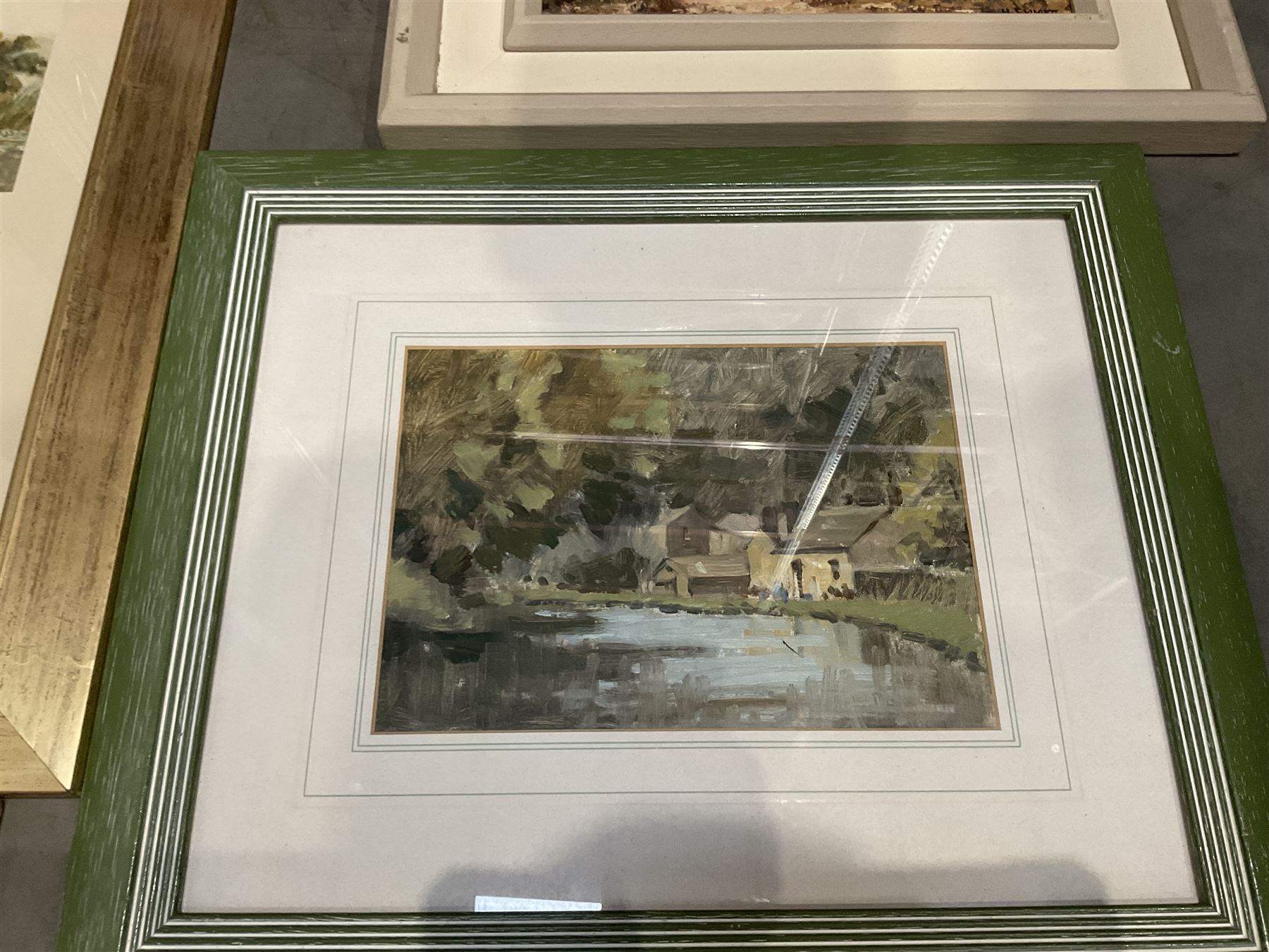 Collection of oil paintings and watercolours, various artists including Harry Emmett, JF Allen, VG Mitchell, B Sherne, Leslie Kersley, etc (12)