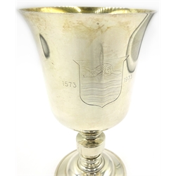  Silver Beverley Minster souvenir goblet by Barker Ellis Birmingham 1972 ltd ed 307/400 6oz boxed  