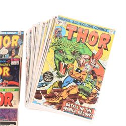 Collection of Bronze age and later Marvel comic books, titles including The Mighty Thor, The Fantastic Four and Alpha Flight etc, mostly bagged and carded (approximately 100)