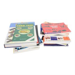Corgi, Matchbox and Dinky diecast model reference books, including The Big Book of Superfa...