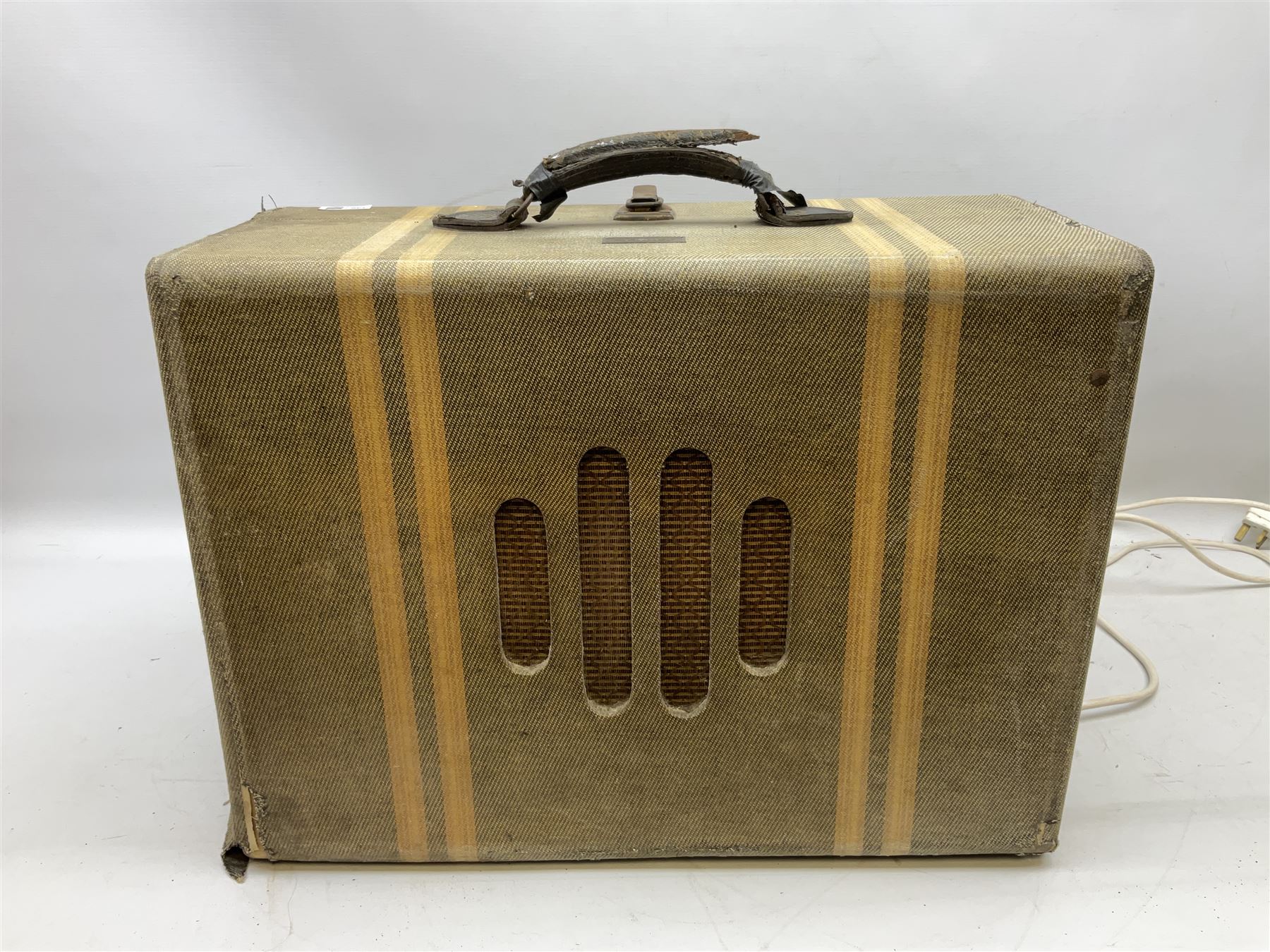 Selmer Clavioline portable electric keyboard, in original case, amp & speaker combined in lid, H41cm, W56.5cm