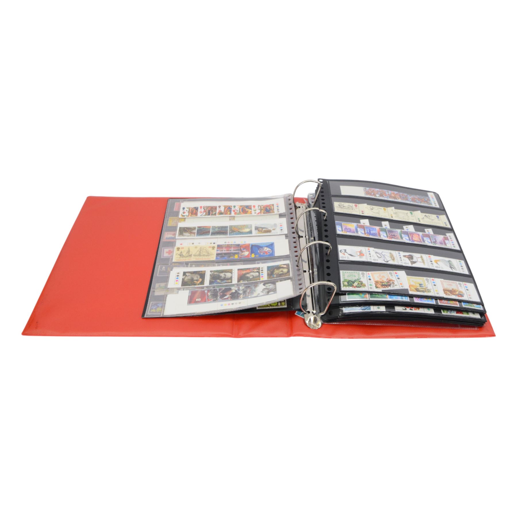 Great Britain Queen Elizabeth II stamps, including various mint decimal, cylinder blocks, definitives, pre-paid envelopes, first day covers, aerogrammes, stamp booklets, etc, housed in various albums and folders