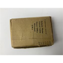 Royal Artillery 9ct gold and enamel sweetheart brooch in original box; together with Royal Artillery shoulder title, brass badges and buttons; and WW2 Defence Medal in issue box to 232775 addressed to Mrs. J.M. Morgan