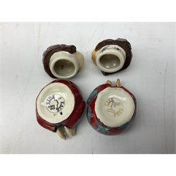 Fifteen Face Pots by Kevin Frances, all of music interest, to include the Beatles; Paul 'Kookoocachu', 'Love Is All You Need', 'Octopus's garden', 'While My Guitar Gently Weeps', 'All You Need Is Love' and 'Everybody's talking and no one says a word', Elton John; I'm still standing, Buddy Holly; 'That will be the day', David Bowie 'We can be heroes' , Mick Jagger prototype colour type etc, all boxed  