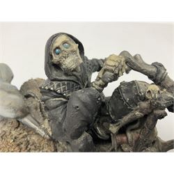 Terry Pratchett Discworld figure, Death on a Motorcycle DW44, designed by Clarecraft