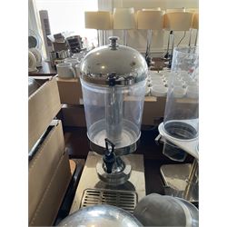 Stainless juice dispensers, kitchen tools and other- LOT SUBJECT TO VAT ON THE HAMMER PRICE - To be collected by appointment from The Ambassador Hotel, 36-38 Esplanade, Scarborough YO11 2AY. ALL GOODS MUST BE REMOVED BY WEDNESDAY 15TH JUNE.
