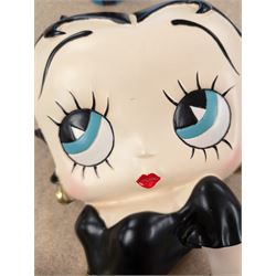 Betty Boop battery operated wall clock, H60cm