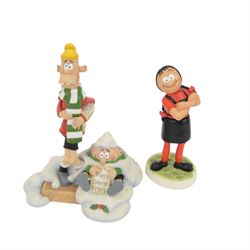 Thirteen Robert Harrop Beano Dandy Collection limited edition figures, including Gnasher, Menaces Forever, Toots, Lord Snooty, Chips and Minnie the Minx etc, all boxed 