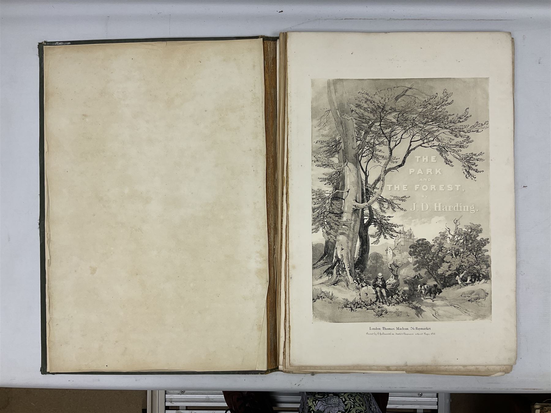 James Duffield Harding (British 1798 – 1863): 'The Park and The Forest' London, published by T McLean, with twenty four plates