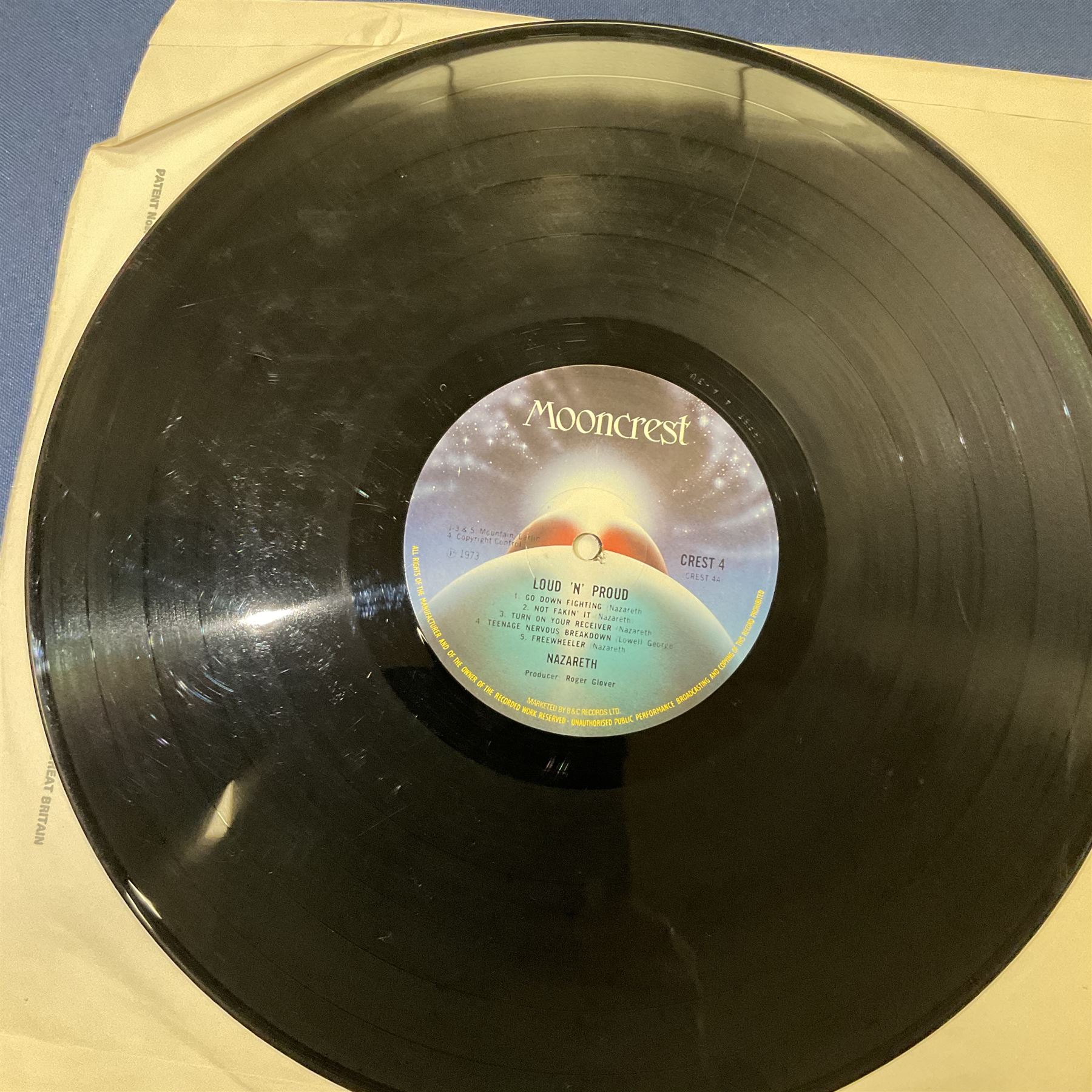 Nazareth vinyl LPs including 'Exercises', 'Raz Ama Naz', 'Loud 'N' Proud' etc (6)