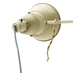 Cream anglepoise lamp by Herbert Terry on square base 