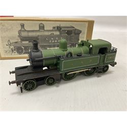 ‘00’ gauge - two kit built steam locomotives comprising Class N7 LNER/BR 1/4/5 0-6-2T no.69614 finished in BR black with South Eastern Finecast box; Class C12 GNR/LNER/BR 4-4-2T no.1527 finished in GNR green with plain brown box labelled ‘Finecast’ (2) 