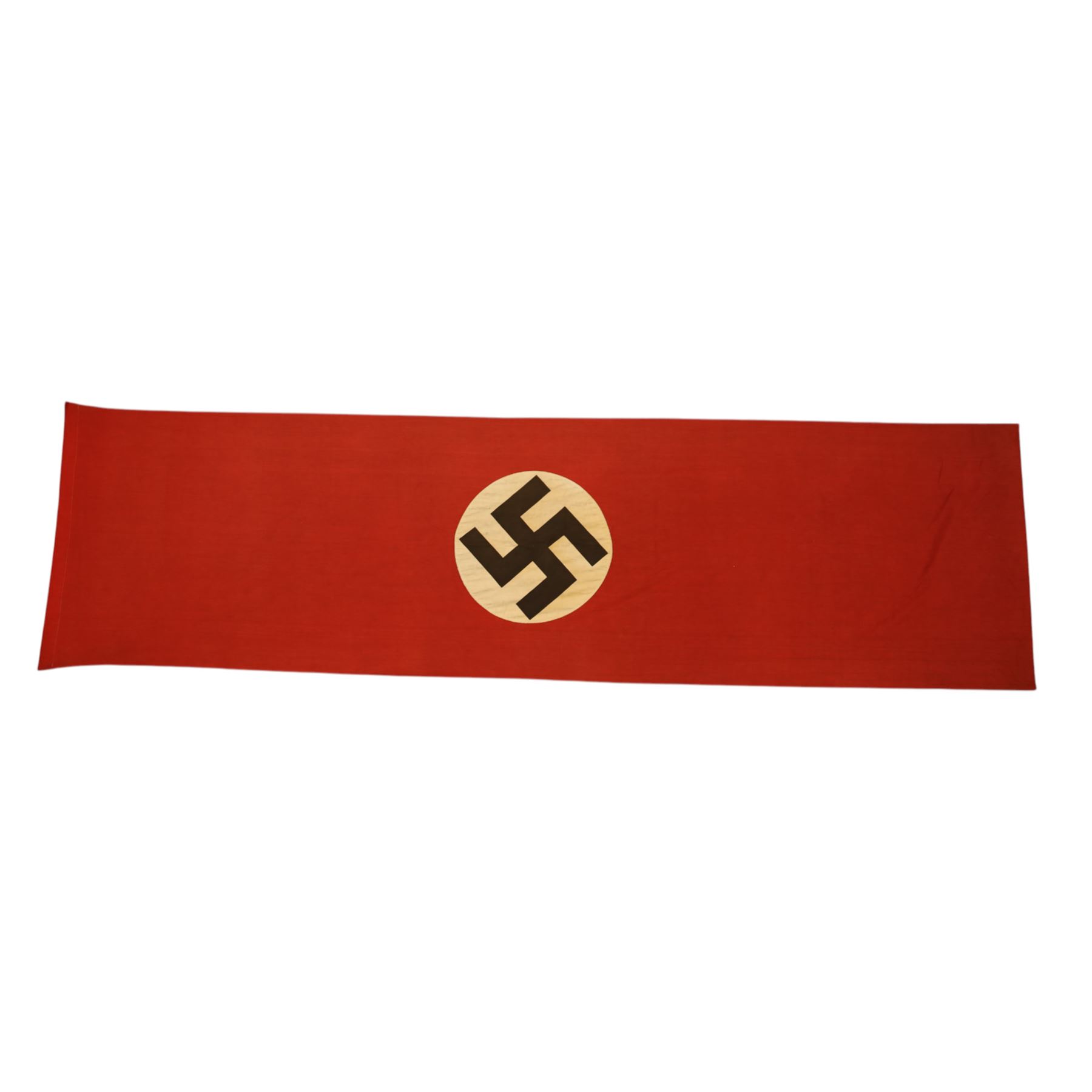 WWII German Third Reich NSDAP flag, with central swastika, L260cm