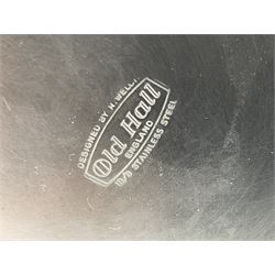 Robert Welch for Old Hall - A 1970s large stainless steel 'Avon' pattern coffee pot, H27cm