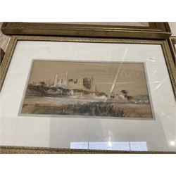 Collection of oil paintings and watercolours, artists including Geoffrey H Poole, Thomas Monro, Paul Marny, Robert Clarkson of Scarborough, classical watercolour, etc (16)