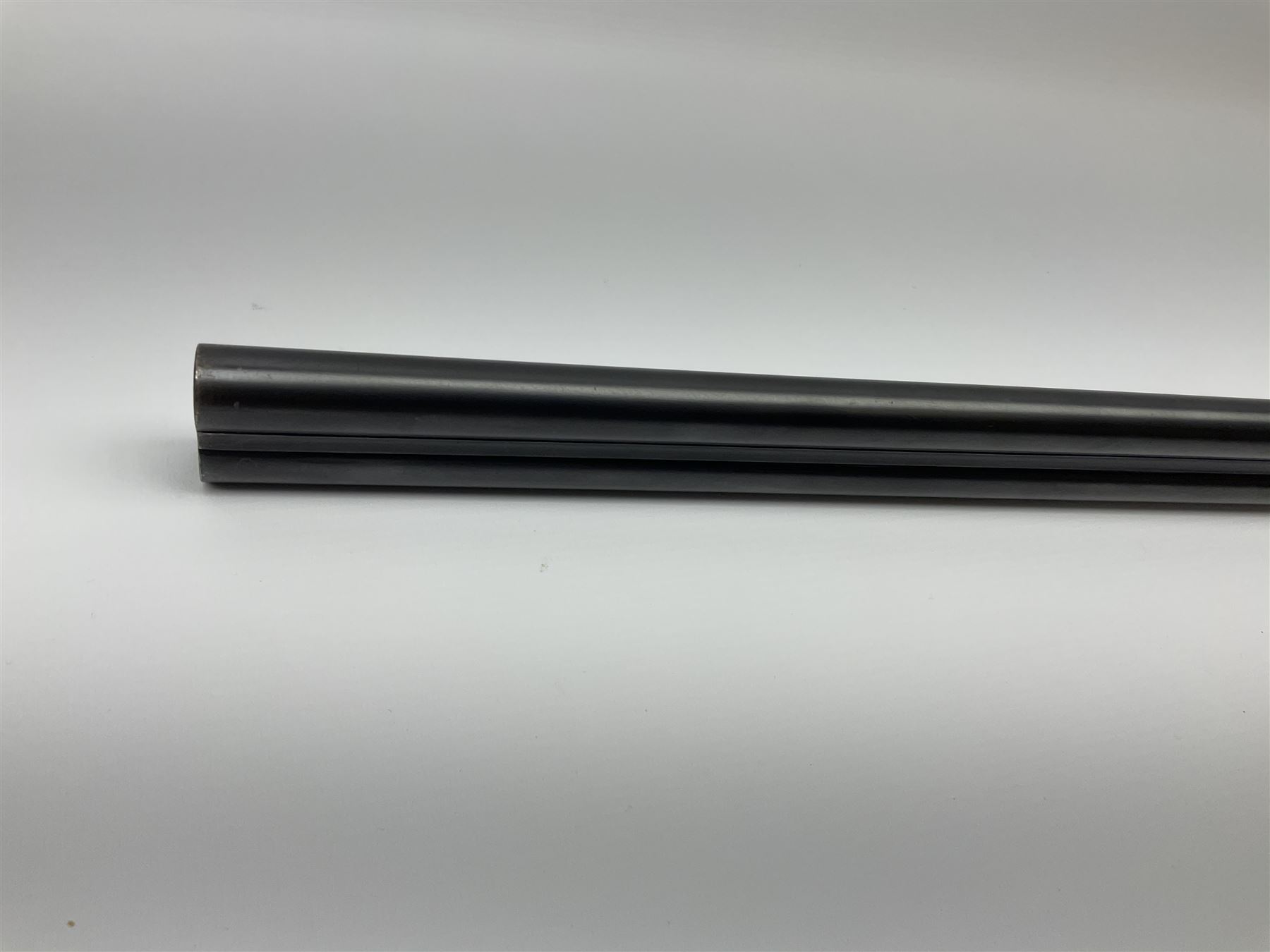 Spanish Master 12-bore side-by-side double barrel boxlock ejector sporting gun, 70.5cm barrels, pale walnut stock with chequered grip and plain fore-end and thumb safety, serial no.130828, L113cm SHOTGUN CERTIFICATE REQUIRED