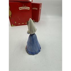 Five Royal Doulton Bunnykins comprising Sundial, Wedding Day, Gladiator, Romeo and Juliet 